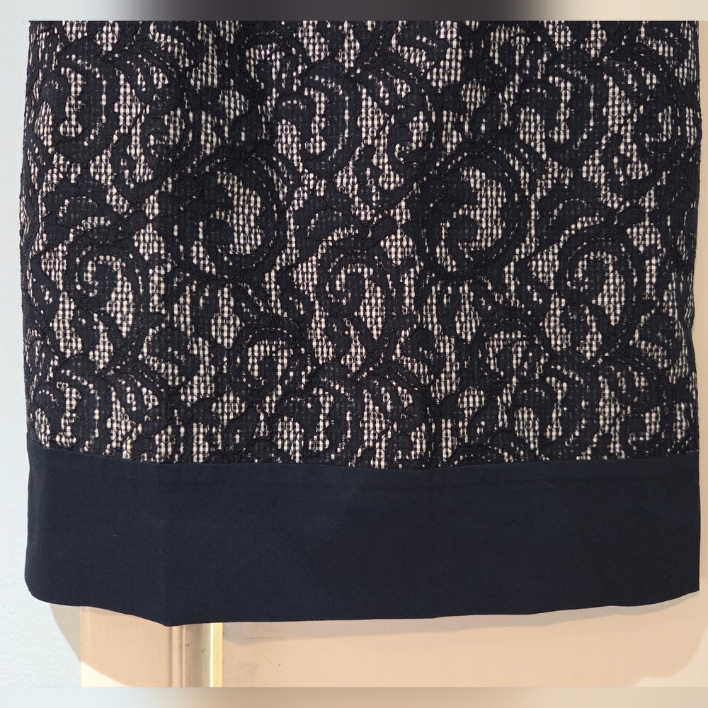 Women's Brooks Brothers Navy And White Sleeveless Dress, Size 4 - Picture 8 of 12